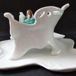 Sleeping dog on the sofa, inkwell - Klösterle Sleeping dog on the sofa, inkwell - Klösterle