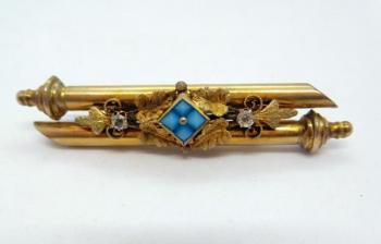 Brooch - patinated silver - 1900 Brooch - patinated silver - 1900