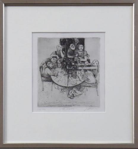 Signature illegible - At the table Signature illegible - At the table