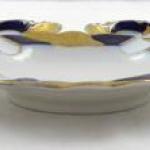 Gold and blue bowls with saucer - Ilmenau, Graf vo Gold and blue bowls with saucer - Ilmenau, Graf vo