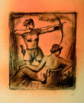 A female archer A female archer