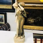 Porcelain Girl Figurine - Bernhard Bloch, Eichwald - 1900 Porcelain Girl Figurine - Bernhard Bloch, Eichwald - 1900