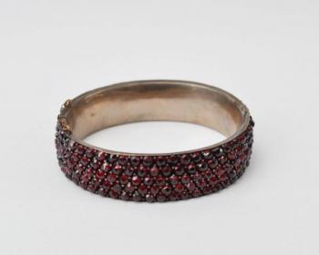 Garnet Bracelet - Czech garnet - 1900 Garnet Bracelet - Czech garnet - 1900