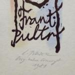 Ladislav Rusek - PF 1977 Beethoven, Exlibris Ladislav Rusek - PF 1977 Beethoven, Exlibris