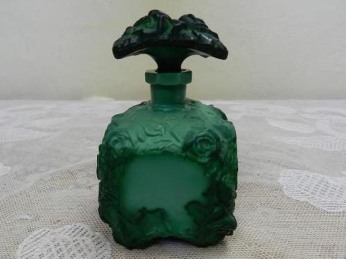 Flacon - Malachite - Ingrid, Curt Schlevogt, Bohemia - 1930 Flacon - Malachite - Ingrid, Curt Schlevogt, Bohemia - 1930