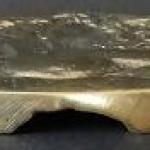 Bronze relief with lying naked girl Bronze relief with lying naked girl