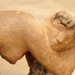 Nude Figure - wood, burnt clay - Jan Kodet - 1940 Nude Figure - wood, burnt clay - Jan Kodet - 1940
