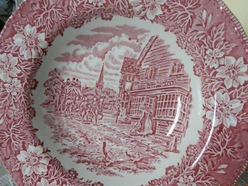 Plate - white porcelain - Staffordshire England - 1960 Plate - white porcelain - Staffordshire England - 1960