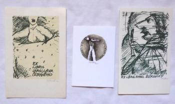 Pavel Roucka - Three ex libris  Pavel Roucka - Three ex libris