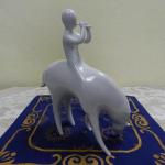 Porcelain Figurine - porcelain, white porcelain - J. Ježek / Royal Dux  - 1960 Porcelain Figurine - porcelain, white porcelain - J. Ježek / Royal Dux  - 1960