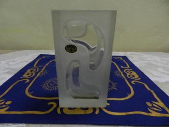 Vase - glass, clear glass - 1950 Vase - glass, clear glass - 1950