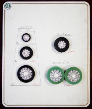 Czech button sample card Czech button sample card