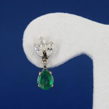 White Gold Earrings - white gold, diamond - 1980 White Gold Earrings - white gold, diamond - 1980