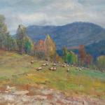 Karel Schauer - Grazing sheep Karel Schauer - Grazing sheep