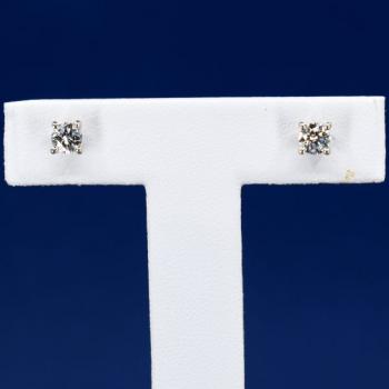 Gold Earrings with Brilliants - gold, brilliant cut diamond - 2000 Gold Earrings with Brilliants - gold, brilliant cut diamond - 2000