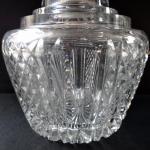 Cut glass jug, with silver handle Cut glass jug, with silver handle