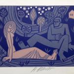 Miroslav Houra - Man on Horseback, Lovers, Figures Miroslav Houra - Man on Horseback, Lovers, Figures