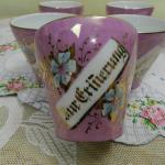 Porcelain Mugs - white porcelain - KPM Krister Germany - 1910 Porcelain Mugs - white porcelain - KPM Krister Germany - 1910