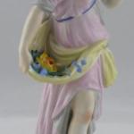 Antique girl with flowers - Seger Porzellan, Berli Antique girl with flowers - Seger Porzellan, Berli