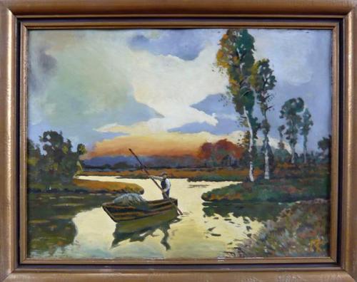 Fisherman on boat Fisherman on boat