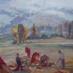 Marysa Neubertova - Binding grain into sheaves Marysa Neubertova - Binding grain into sheaves