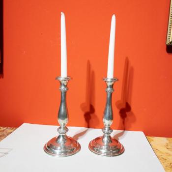 Pair of Silver Candelsticks - 1910 Pair of Silver Candelsticks - 1910