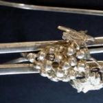 Silver flexible bottle holder wine Silver flexible bottle holder wine