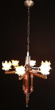 Six Light Chandelier - 1970 Six Light Chandelier - 1970