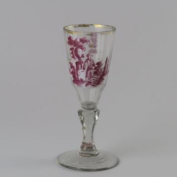 Glass Goblet - clear glass - Harrachov Bohemia - 1770 Glass Goblet - clear glass - Harrachov Bohemia - 1770