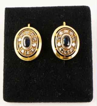 Earrings - silver, gold - 1965 Earrings - silver, gold - 1965