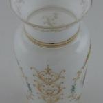 Vase made of clear, milky and painted glass Vase made of clear, milky and painted glass