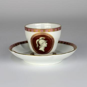 Cup and Saucer - white porcelain - 1820 Cup and Saucer - white porcelain - 1820