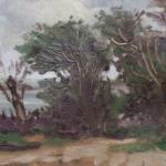 Painting - cardboard - Láďa Ehrlich - 1940 Painting - cardboard - Láďa Ehrlich - 1940