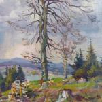 Frantisek Cina Jelinek - Landscape in the rain, wi Frantisek Cina Jelinek - Landscape in the rain, wi