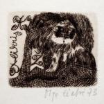 Olga Cechova - Five ex libris (3 x 1976, 1 x 1973) Olga Cechova - Five ex libris (3 x 1976, 1 x 1973)