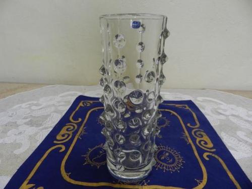 Vase - glass, clear glass - 1975 Vase - glass, clear glass - 1975