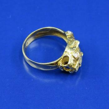 Ladies' Gold Ring - gold, brilliant cut diamond - 1990 Ladies' Gold Ring - gold, brilliant cut diamond - 1990