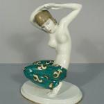 Porcelain Dancer Figurine - glazed porcelain - 1920 Porcelain Dancer Figurine - glazed porcelain - 1920