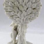 Shepherd with bird, sheep and flowering bush - Ern Shepherd with bird, sheep and flowering bush - Ern