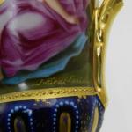 Vase from Porcelain - white porcelain, cobalt - 1880 Vase from Porcelain - white porcelain, cobalt - 1880