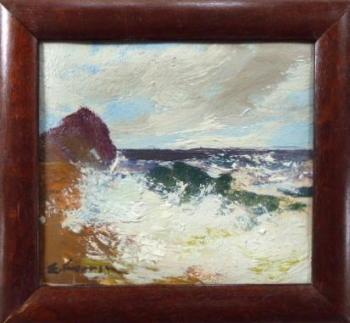 Painting - cardboard - Emanuel Hosperger  - 1950 Painting - cardboard - Emanuel Hosperger  - 1950