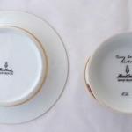 Cup and saucer with miniature of ballerina Fanny C Cup and saucer with miniature of ballerina Fanny C