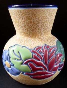 Art Nouveau vase with flowers - Amphora, Trnovany  Art Nouveau vase with flowers - Amphora, Trnovany