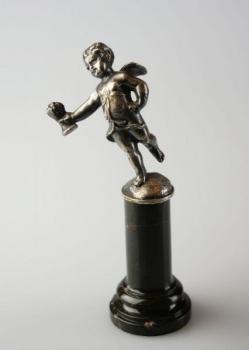 Sculpture - patinated metal, marble - 1880 Sculpture - patinated metal, marble - 1880