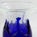 Vase with cobalt glass - Pavel Jezek, Skrdlovice Vase with cobalt glass - Pavel Jezek, Skrdlovice