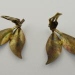 Silver Earrings - enamel, metal - Willy Winnaes pro firmu David Andersen - 1955 Silver Earrings - enamel, metal - Willy Winnaes pro firmu David Andersen - 1955