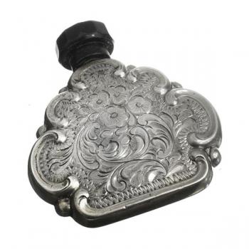 silver perfume bottle - silver - 1920 silver perfume bottle - silver - 1920