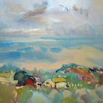 Stuchlik - Trees and houses, blue sky Stuchlik - Trees and houses, blue sky