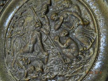 Plate - cast iron - 1900 Plate - cast iron - 1900