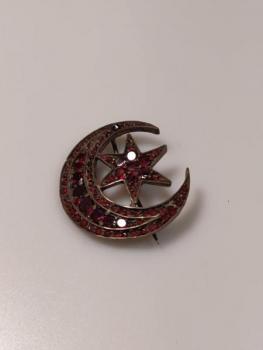 Brooch with Garnet - 1880 Brooch with Garnet - 1880